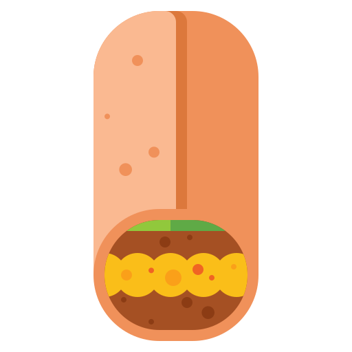 burrito Flaticons Flat icon