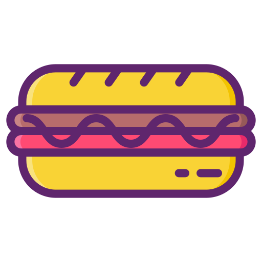 Sandwhich Flaticons Lineal Color icon