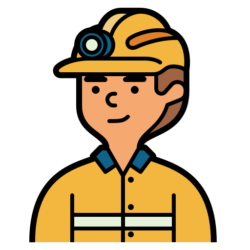 mijnwerker Ultimatearm Lineal Color icoon
