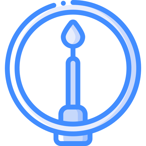 Candle holder Basic Miscellany Blue icon