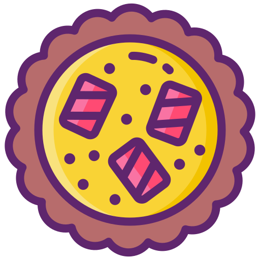pastel de carne Flaticons Lineal Color icono
