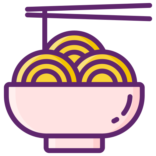 Noodles Flaticons Lineal Color icon