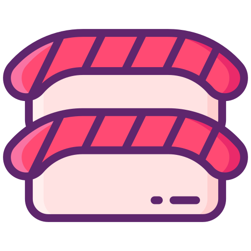 sushi Flaticons Lineal Color ikona