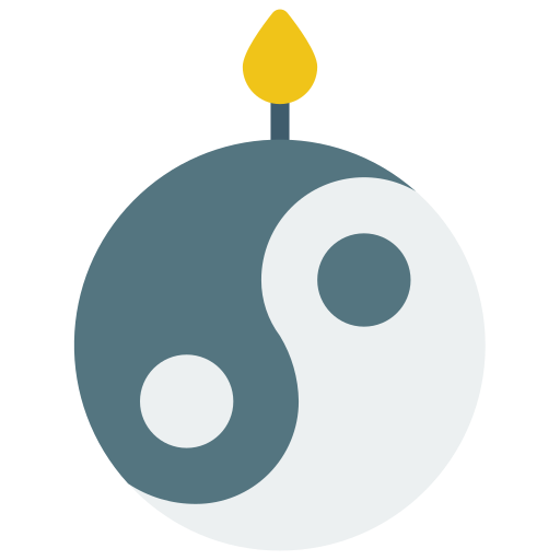 Yin yang Basic Miscellany Flat icon