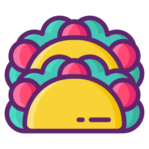 tacos Flaticons Lineal Color Icône