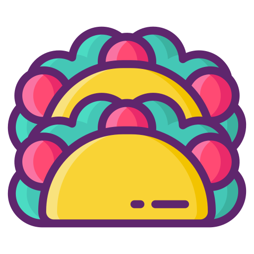 taco Flaticons Lineal Color Ícone