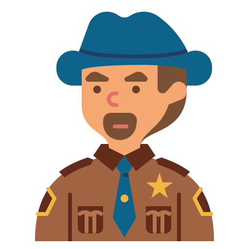 sheriff Ultimatearm Flat icoon