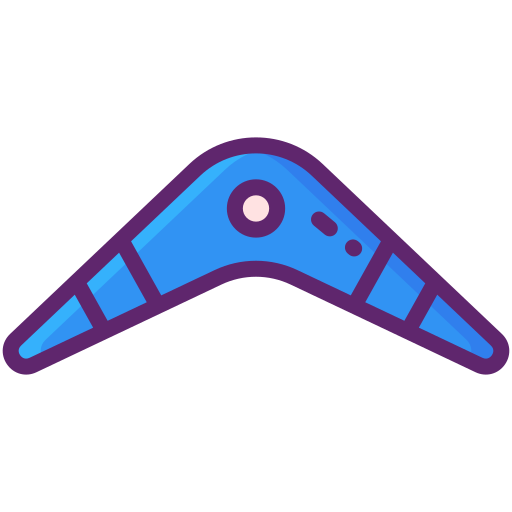 boomerang Flaticons Lineal Color icon