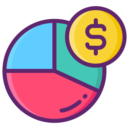 budżet Flaticons Lineal Color ikona