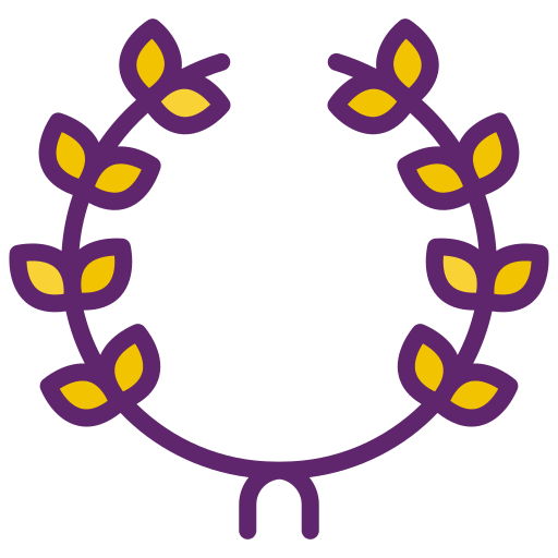 corona de laurel Flaticons Lineal Color icono