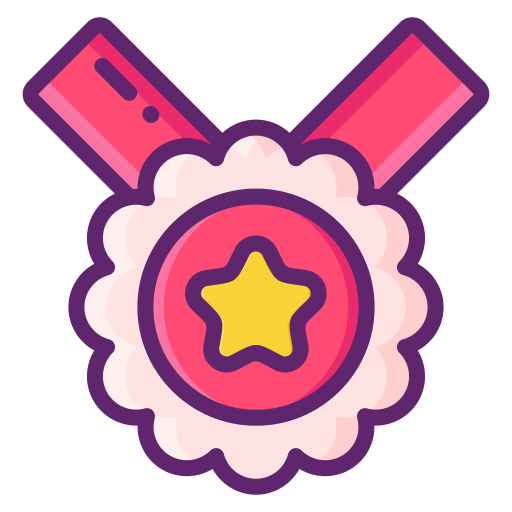 Medal Flaticons Lineal Color icon
