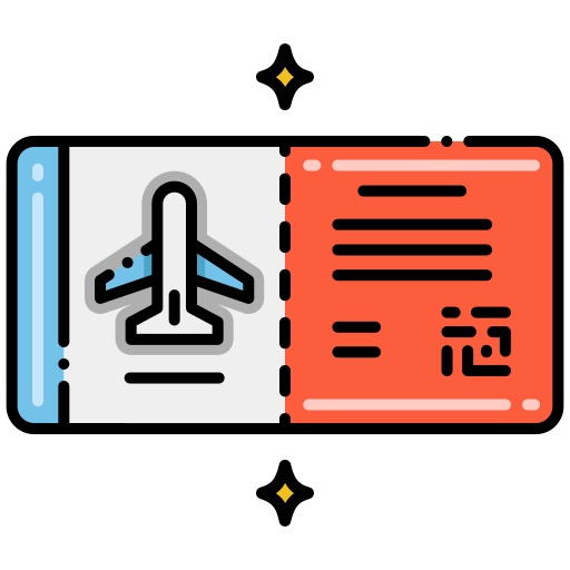 Airplane Flaticons Lineal Color icon