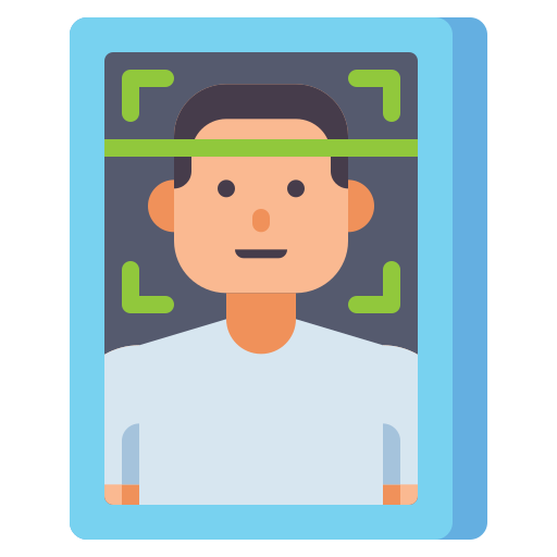 Face scan Flaticons Flat icon