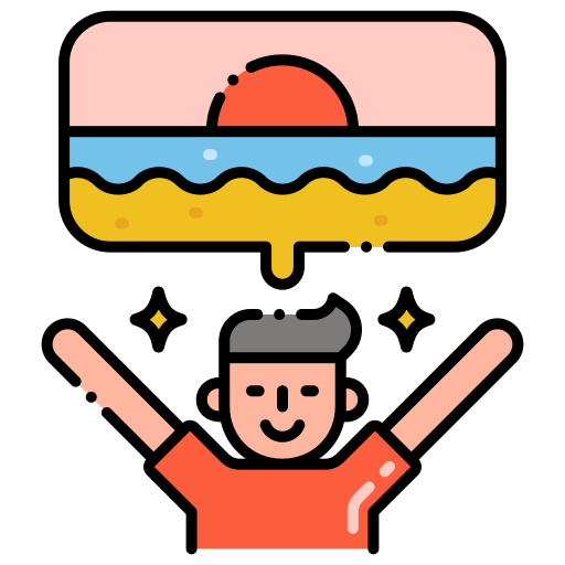 Vacation Flaticons Lineal Color icon