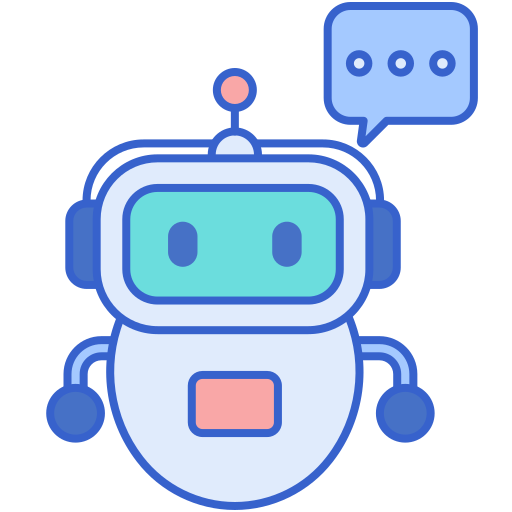 Robot assistant Flaticons Lineal Color icon