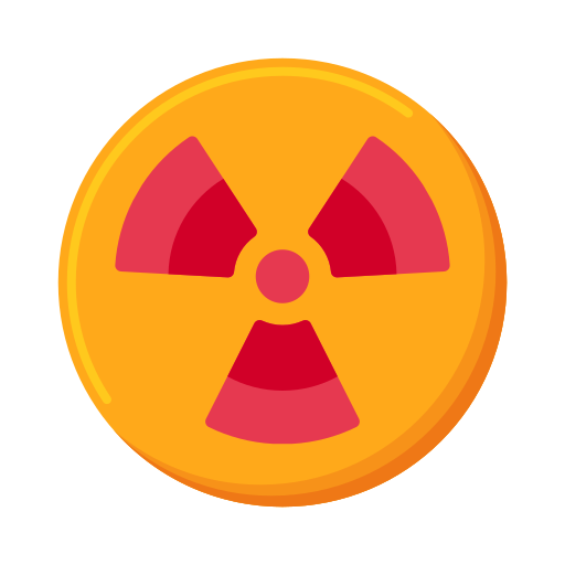 radioaktywny Flaticons Flat ikona