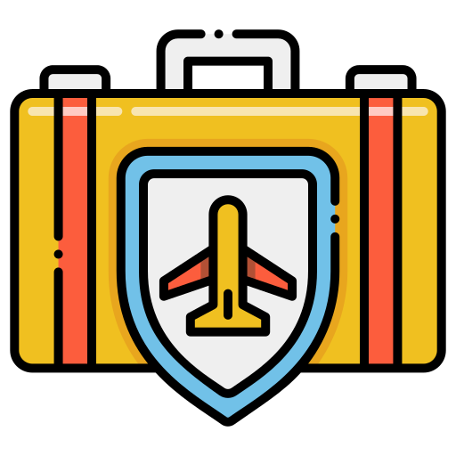reiseversicherung Flaticons Lineal Color icon