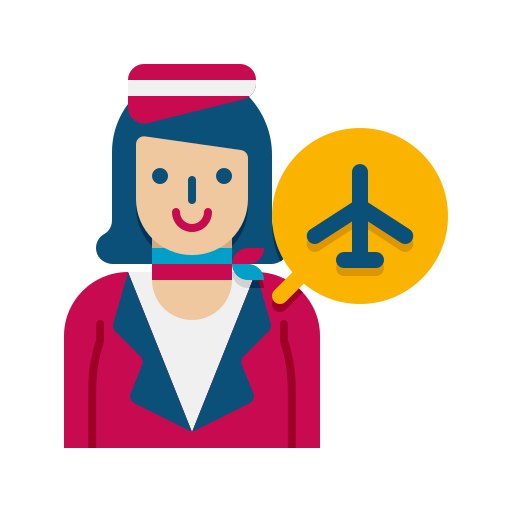 Flight attendant Flaticons Flat icon