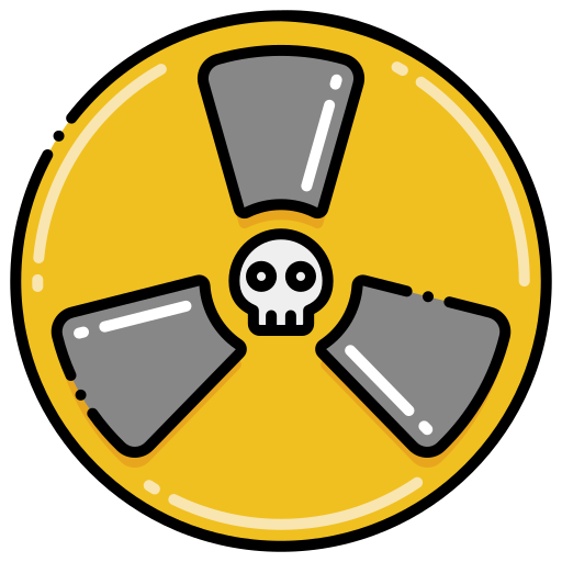 radioactivo Flaticons Lineal Color icono