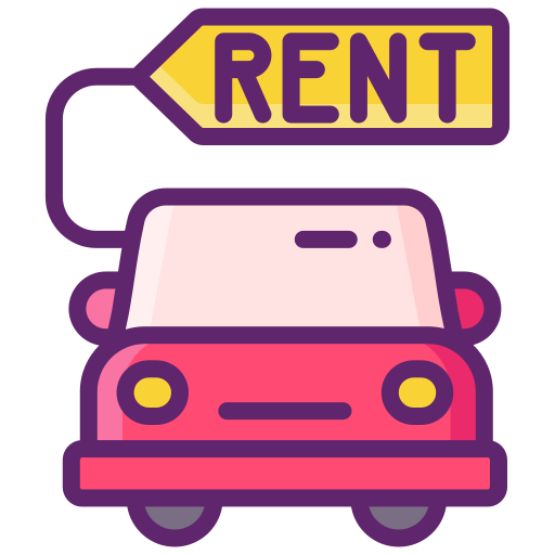 Car rental Flaticons Lineal Color icon