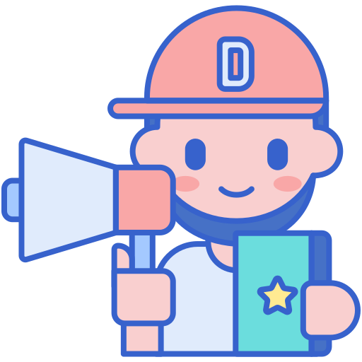 Director Flaticons Lineal Color icon
