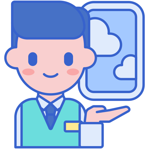 Flight attendant Flaticons Lineal Color icon