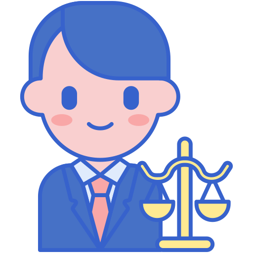 Lawyer Flaticons Lineal Color icon