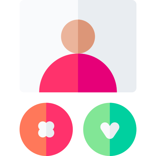 Приложение для знакомств Basic Rounded Flat иконка