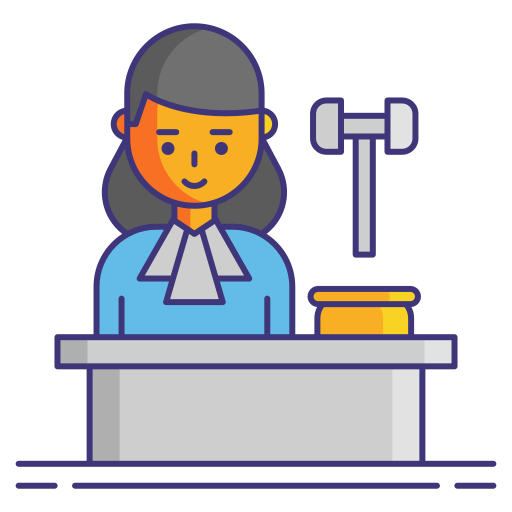 Judge Flaticons Lineal Color icon