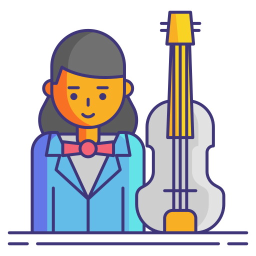 Musician Flaticons Lineal Color icon