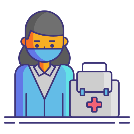 sanitariusz Flaticons Lineal Color ikona