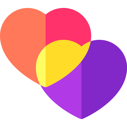 corazones Basic Rounded Flat icono