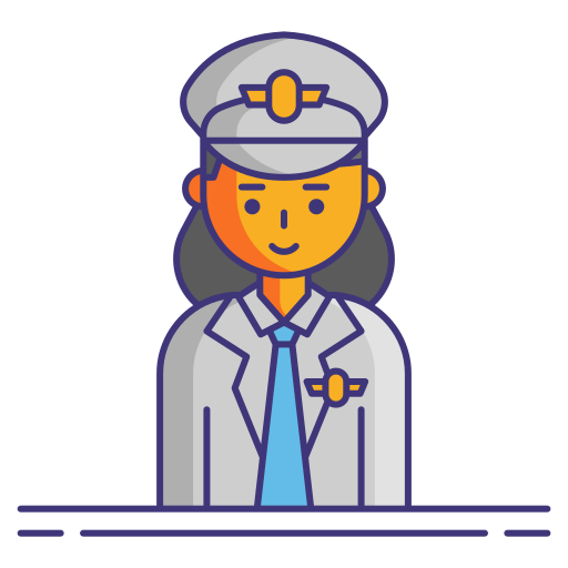 piloten Flaticons Lineal Color icon