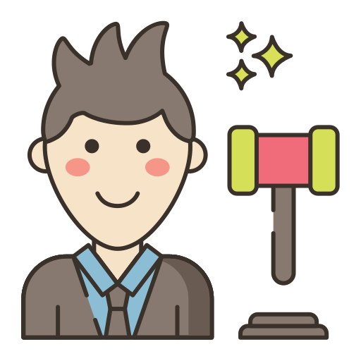 Judge Flaticons Lineal Color icon