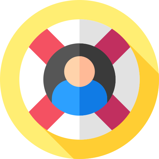 인도적 지원 Flat Circular Flat icon