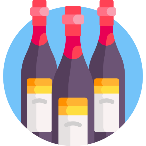 wino Detailed Flat Circular Flat ikona
