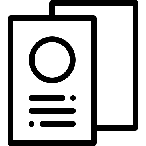 전단 Detailed Rounded Lineal icon