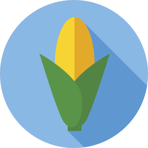 maíz Flat Circular Flat icono