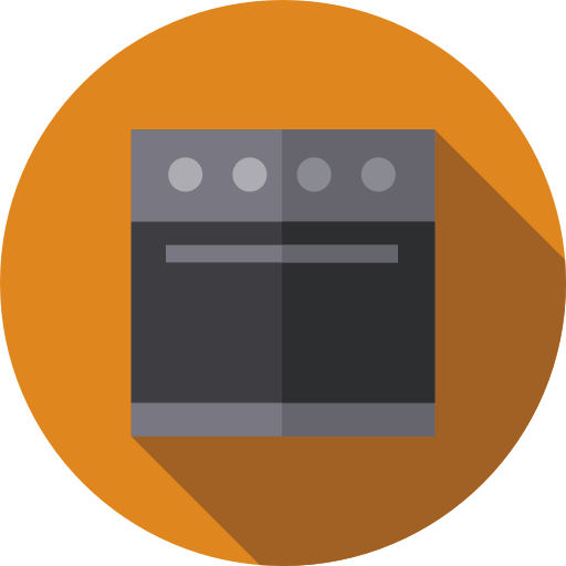 oven Flat Circular Flat icoon