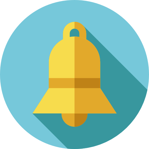 Bell Flat Circular Flat icon