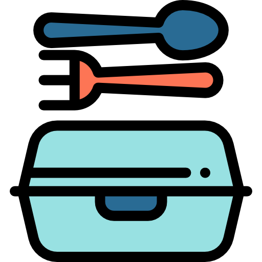 Lunch box Detailed Rounded Lineal color icon
