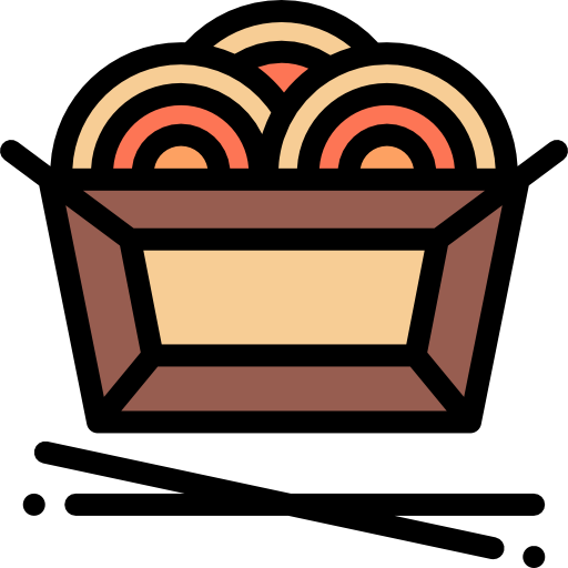 麺 Detailed Rounded Lineal color icon