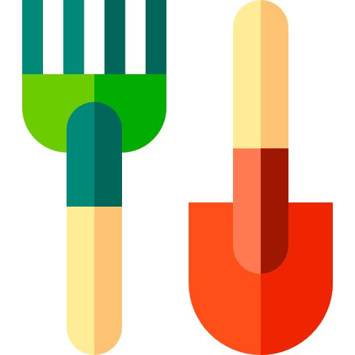 narzędzia ogrodnicze Basic Straight Flat ikona