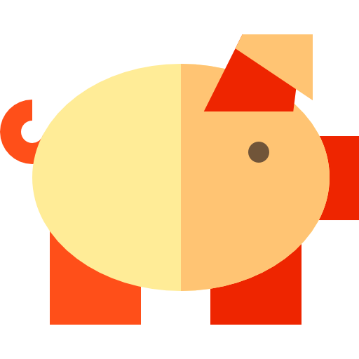 Свинья Basic Straight Flat иконка