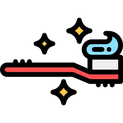 Toothpaste Detailed Rounded Lineal color icon