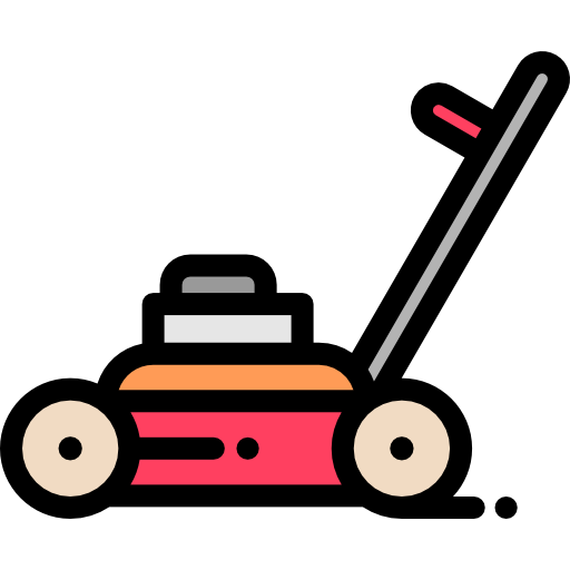 Lawn mower Detailed Rounded Lineal color icon