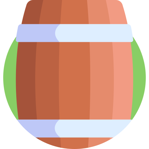 Wine barrel Detailed Flat Circular Flat icon