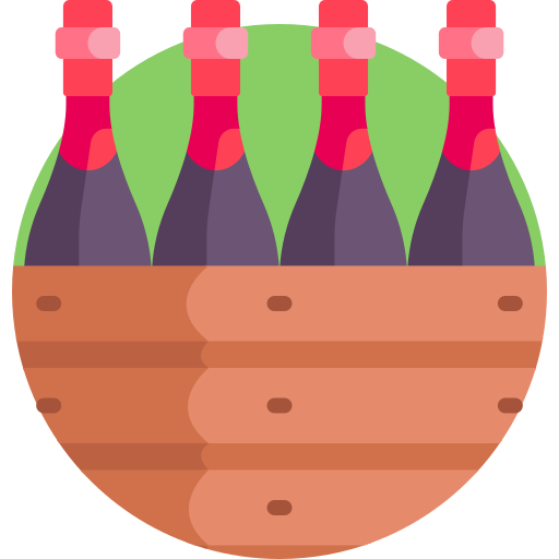 Вино Detailed Flat Circular Flat иконка