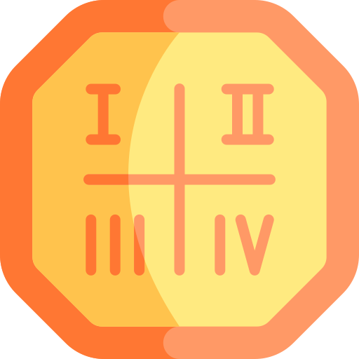 symbolika liczb Kawaii Flat ikona