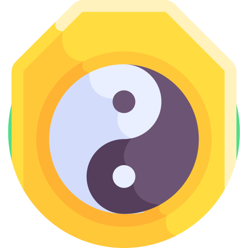 陰陽 Detailed Flat Circular Flat icon